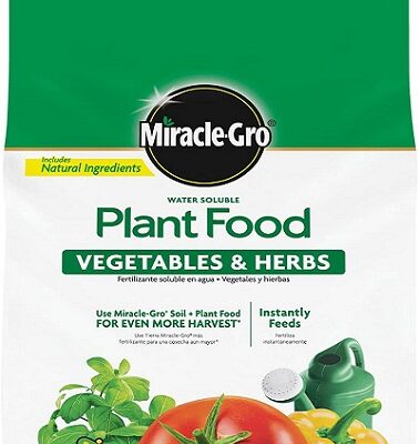 Miracle-Gro Water Soluble Plant Food for Vegetables and Herbs