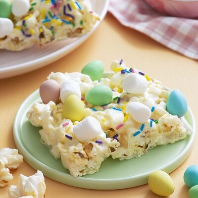 Popcorn Easter Bunny Snack Bars Recipe