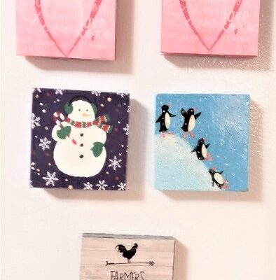 Dollar Tree Tumbling Tower Blocks Calendar Refrigerator Magnets