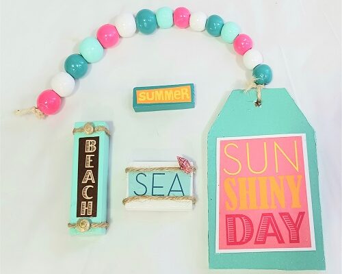 Tumbling Tower Blocks Summer Home Decor Accents
