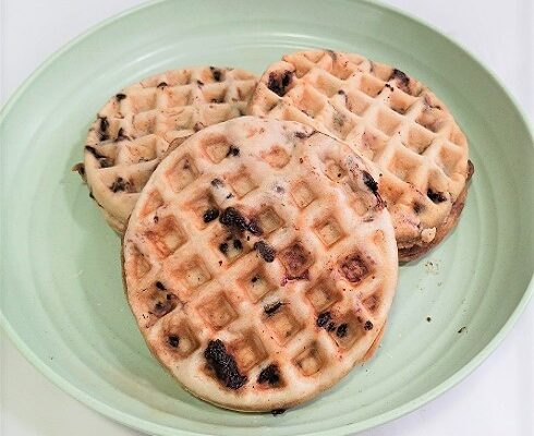 Chocolate Chip and Strawberry Waffles Recipe with Freezing Tips