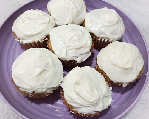 Banana Chocolate Chip Cupcakes with Cream Cheese Frosting