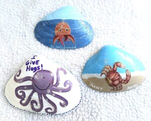 Decoupage Sea Animals Large Clam Seashell Designs