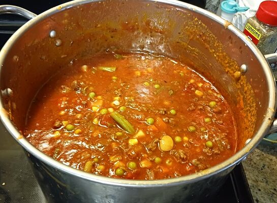 Home Canning Beef Vegetable Soup Recipe with Tips