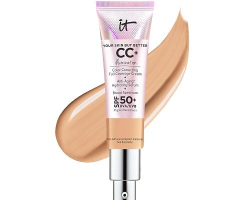 IT Cosmetics Your Skin But Better CC+ Illumination Color Correcting Cream, Full-Coverage Foundation