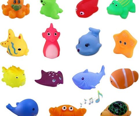 Kid’s Rubber Floating Sea Animals Bath Toys Party Favors