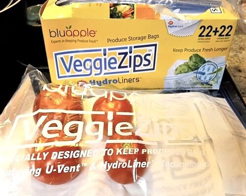 VeggieZips Premium Fresh Produce Bags with HydroLiners