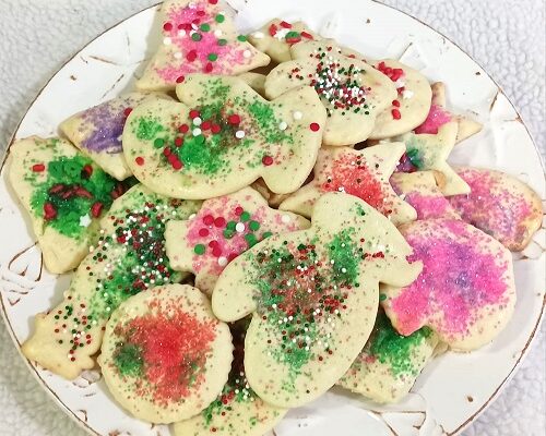 Old Fashion Cut-Out Sand Tarts Christmas Cookies Recipe