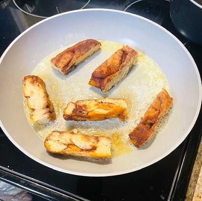 Pan-Fried Cinnamon Sticky Buns