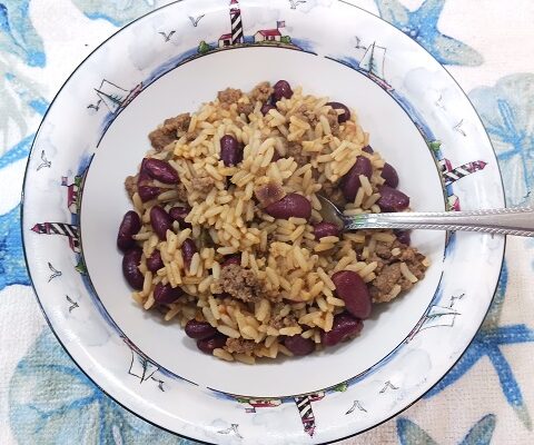 Zatarain’s One Pot Jambalaya Recipe Made with Ground Beef