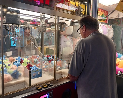 Playing Video Arcade Games at Gateway 26 in Wildwood
