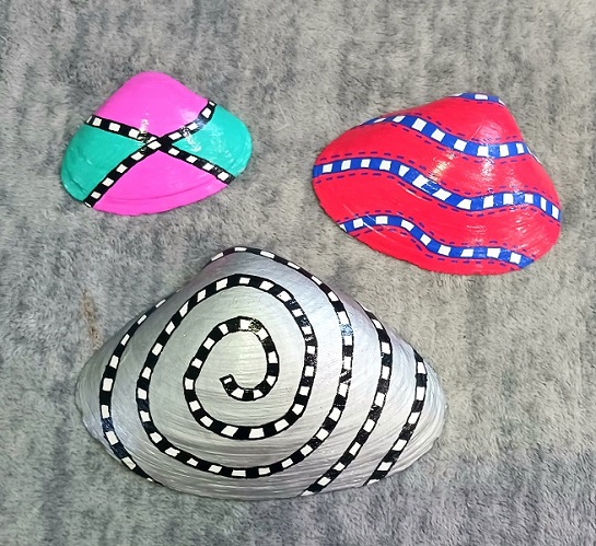 Easy Painted Seashell Designs - Great for Beginners