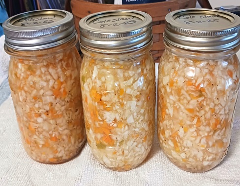 Old-Fashion Coleslaw Recipe with Home Canning Tips