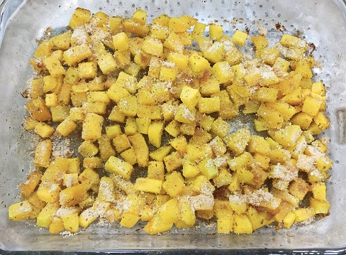 Roasted Butternut Squash with Herbs and Spices