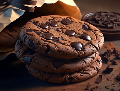 Moist Double Chocolate Chip Cookies Recipe