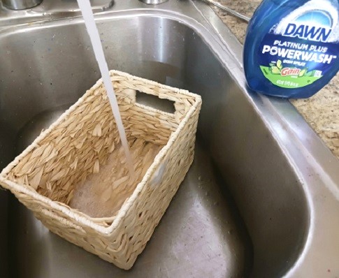 How to Gently Clean Wicker Storage Baskets