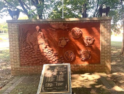 Veteran's Memorials at Fisher Park in Lebanon