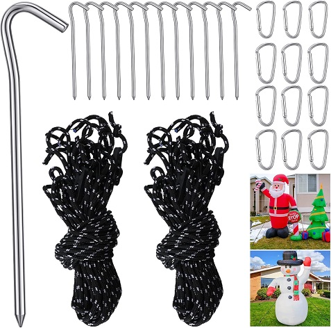 Outdoor Inflatable Decorations Stakes and Tethers Replacement Kit