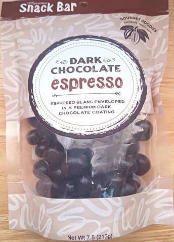 Snack Bar Dark Chocolate Espresso Coffee Beans