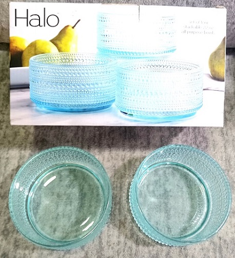 Beautiful Colored Glass Hobnail Bowls