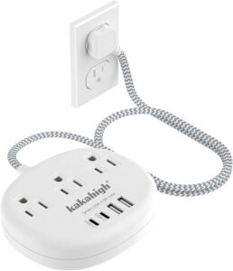 Power Strip with AC Outlets and USB Charging Station