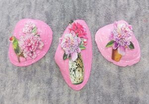 Spring Theme Painted Seashells for Beginners