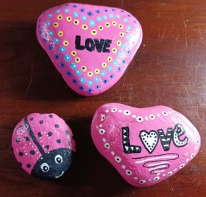 Hand Painted LOVE Themed Kindness Rocks
