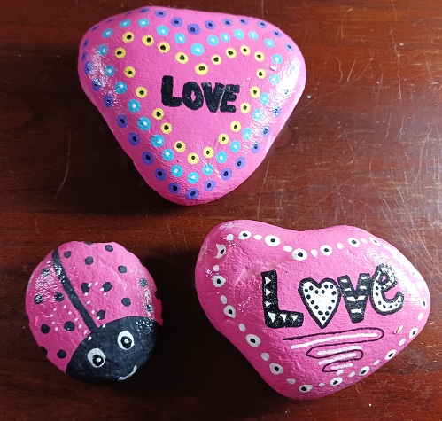Hand Painted LOVE Themed Kindness Rocks