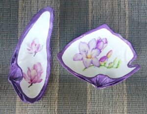 Painting and Decorating Broken Seashells with Design Ideas