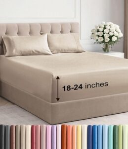 Wrinkle-Free Extra Deep Pocket Luxury Bed Sheets
