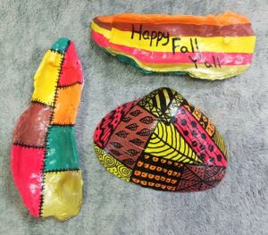Autumn Fall Hand-Painted Seashell and Rock Ideas