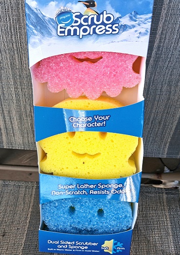 Pinguino Scrub Empress Dual Sided Scrubber and Sponge
