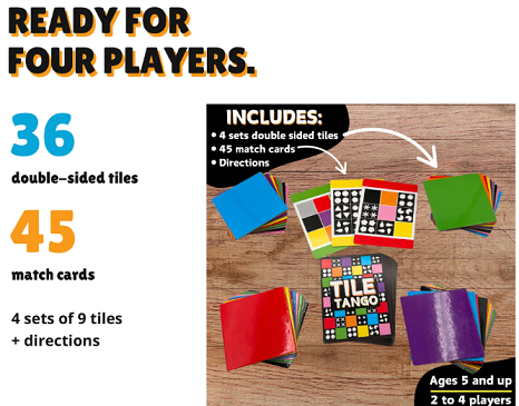 Tile Tango Color and Pattern Matching Game