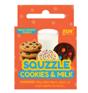Squzzle Cookies & Milk Brain Teaser Puzzle